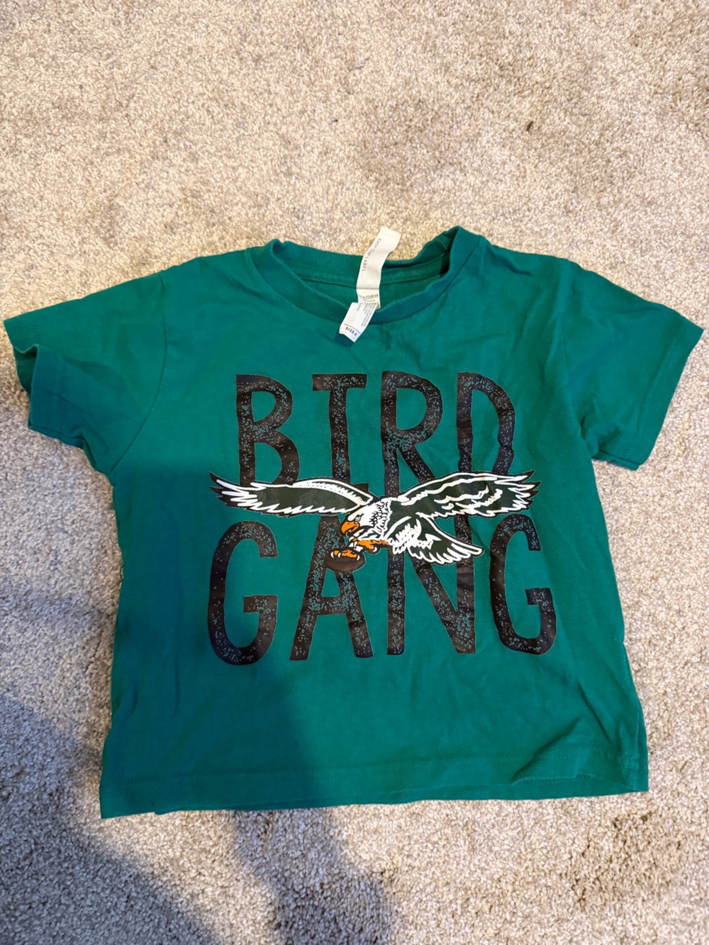 Bird Gang Green kids Philadelphia Eagles Graphic Tee
